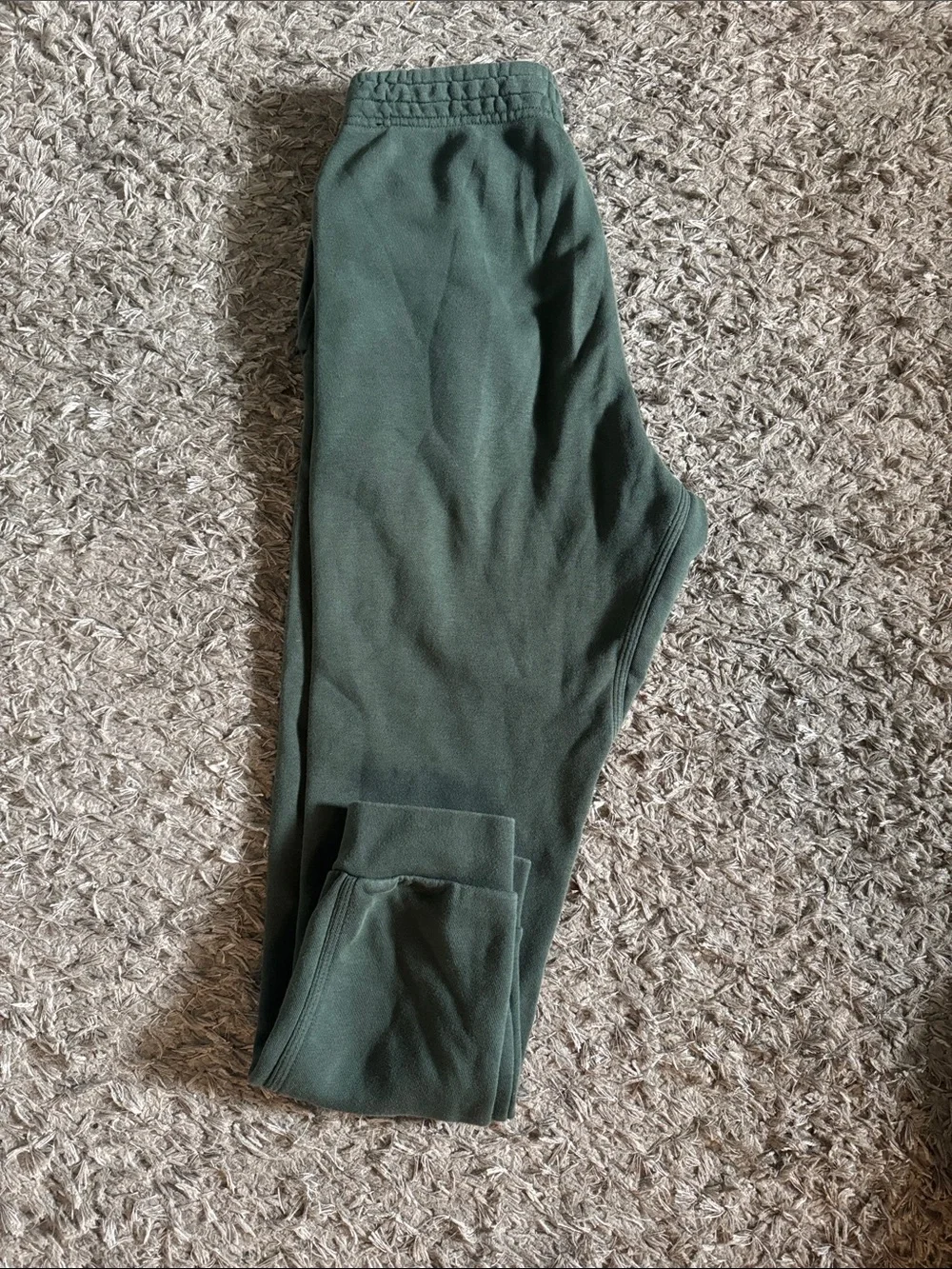 Nike Kids Olive Green Jogger Sweatpants with Swoosh